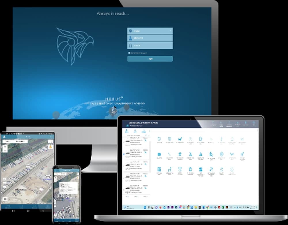 Horus GPS tracking platform on desktop and mobile
